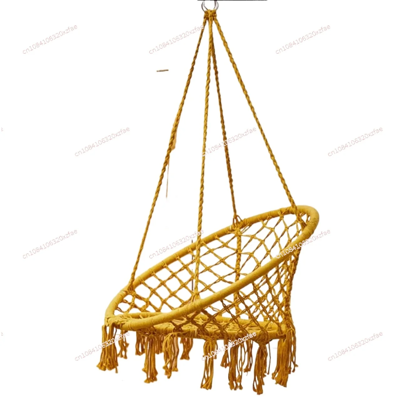 Outdoor Kids Swing Bed Adult Swinging Hanging Chair Hammock Nordic Cotton Rope Hammock Chair Handmade Knitted Indoor