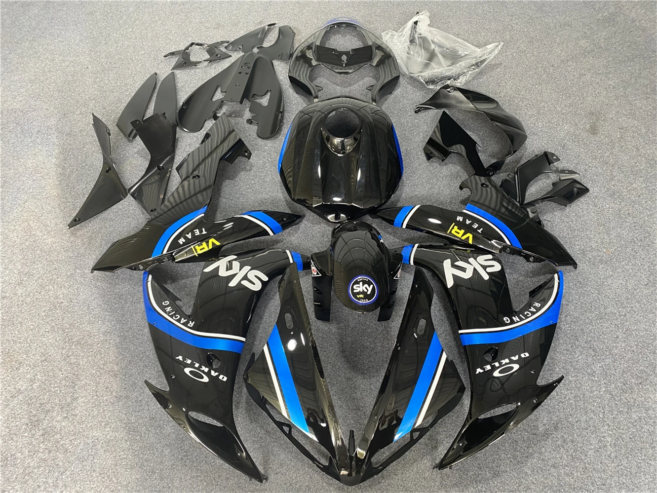 

New ABS Motorcycle Full Fairings Kit Fit For YZF1000-R1 2004 2005 2006 R1 04 05 06 Bodywork Black Blue