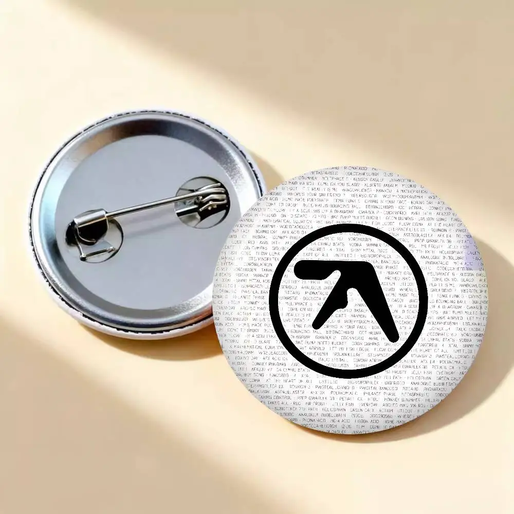 DJ A-Aphex T-Twins Cartoon Brooches Anime Badge Round Handmade Brooch Lapel Pins Jewelry for Backpack Clothes Gifts - view 3