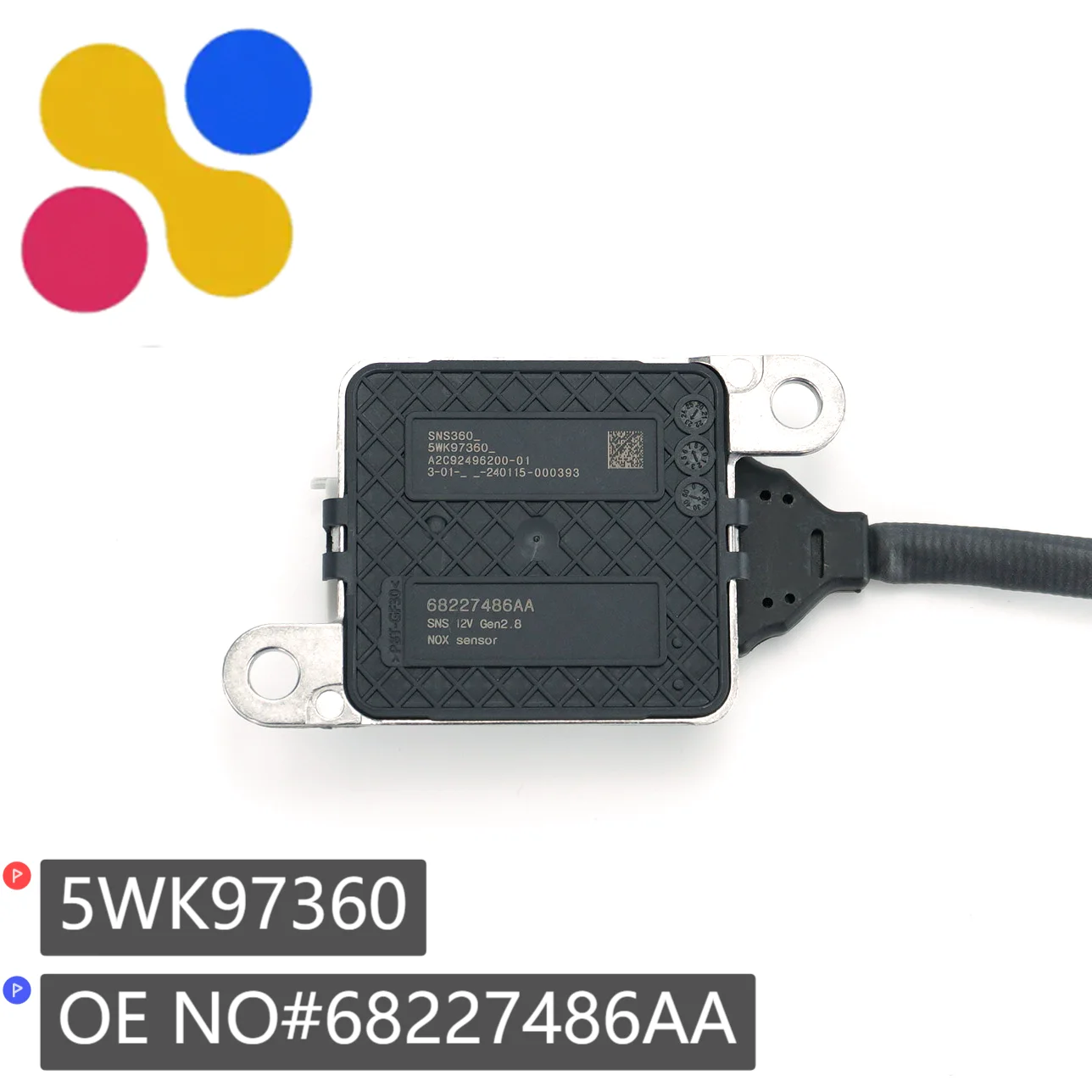 

5WK97360 68227486AA 12V Nitrogen Oxygen NOx Sensor Compatible For CHRYSLER For Dodge Ram 2500 3500 4500 5500 6.7L L6 Diesel