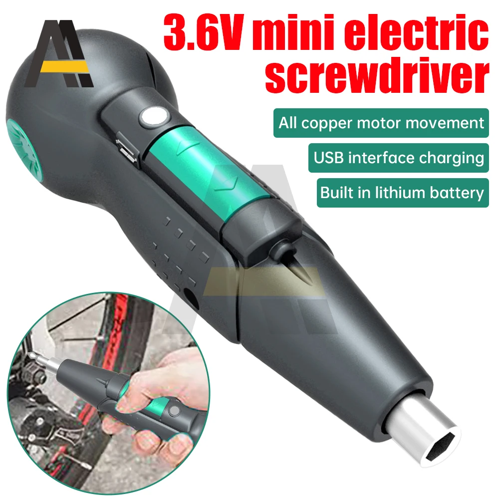 Multifunctional Brushless Mini Electric Screwdriver Lithium Battery Cordless Rechargeable Screwdriver Household Electric Tool