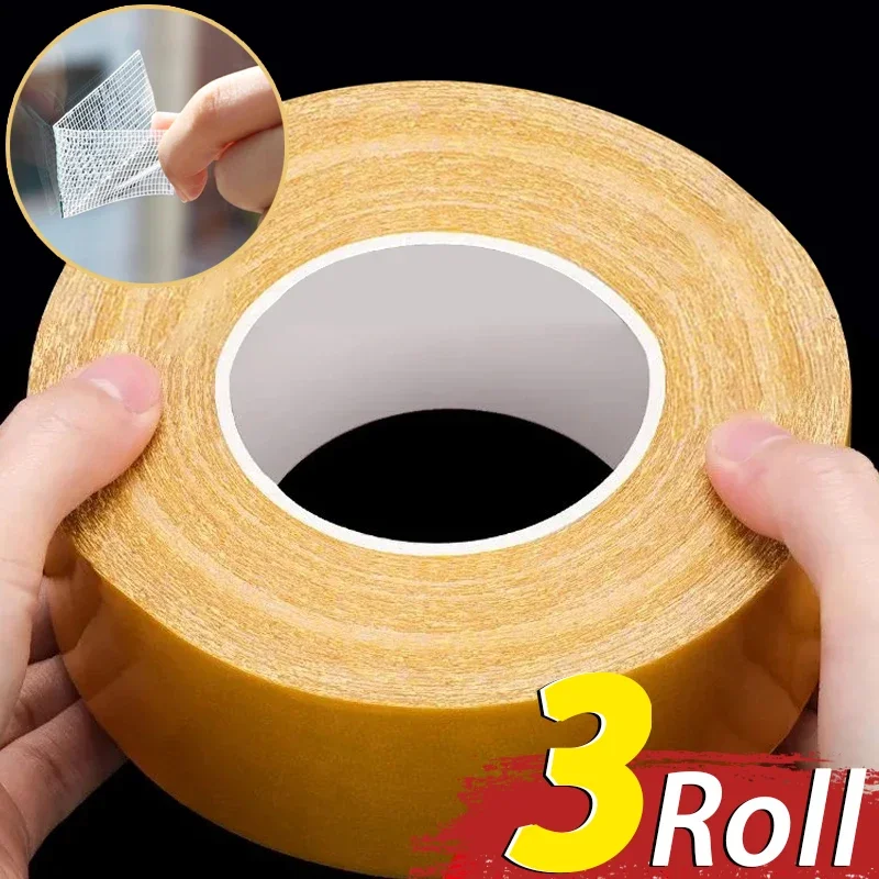 

Double Sided Cloth Base Tape Strong Fixation Translucent Mesh High Viscosity Grid Carpet Adhesive Tape Traceless Packaging Tapes