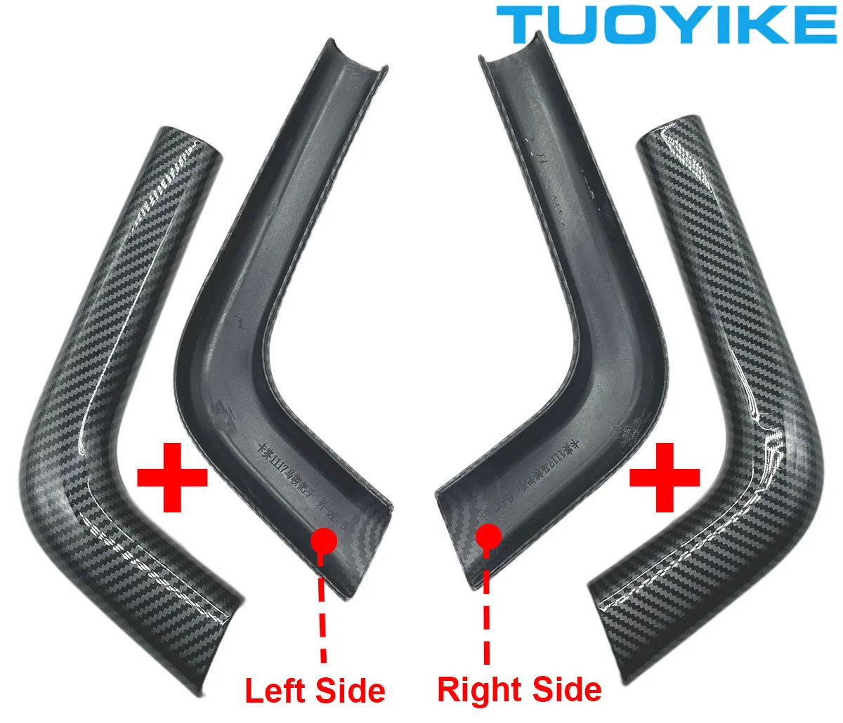 Car Carbon Fiber Central Console Arches Armrest Protective Cover Panel For Porsche Cayenne 2010-2017 Interior Door Pull Handle