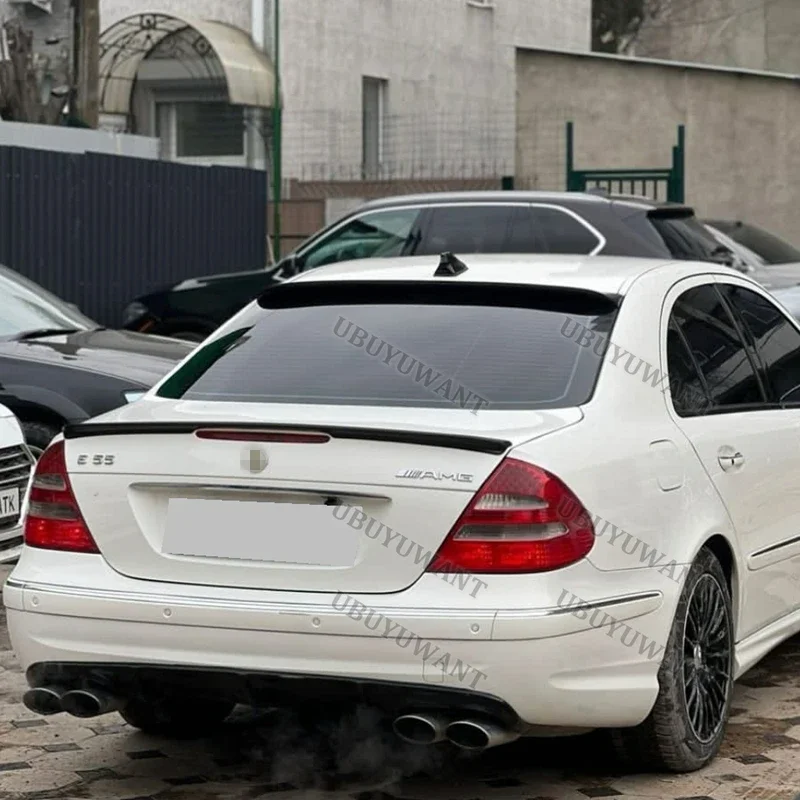 Für Benz W211 E300 E320 E240 2005-2009 ABS Heckklappen-Spoiler Ducktail Lippe Flügel – Detail 5