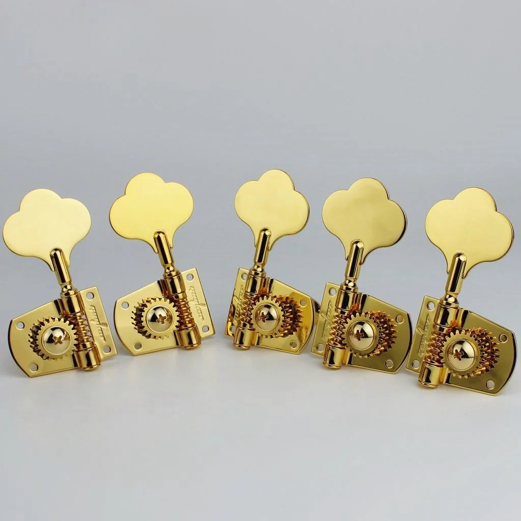 GUYKER-Open Frame Electric Bass Tuning Peg, Gear Ratio 21:1 Chrome, Black, Gold