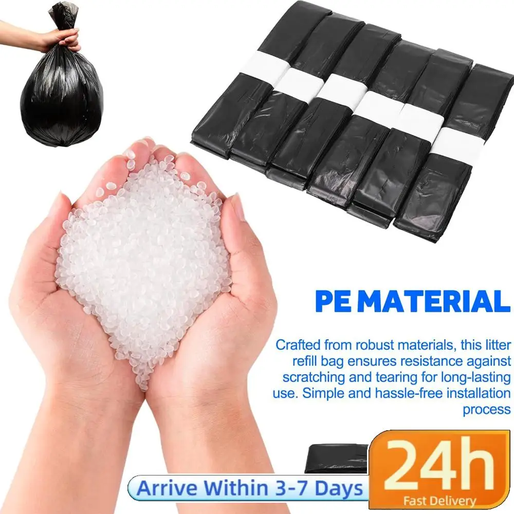 

180 штук официальных самовыравнивающихся мешков для мусора большого размера, хватает на около 25 дней для электрических мусорных баков IntreLife T1/T1S/T Air