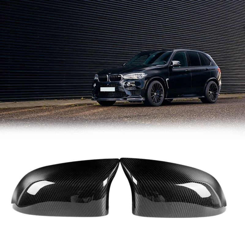 

Car Carbon Fiber Side Mirror Cover Caps Overlay For-BMW F85 X5M F86 X6M 2015-2018