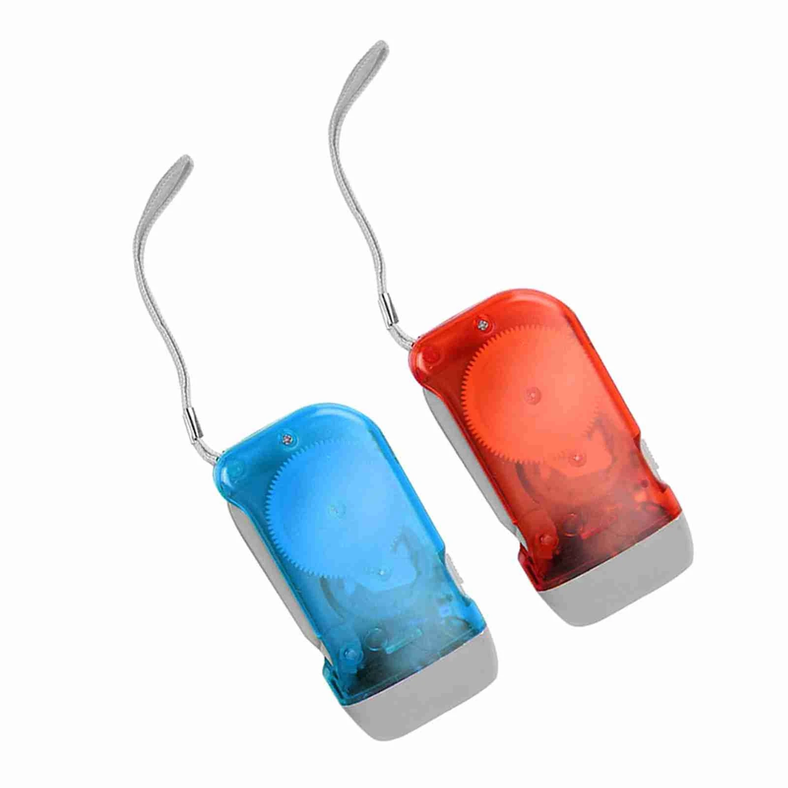 Outdoor Mini Manual Hand Crank Power LED Torch Emergency Flashlight Lamp