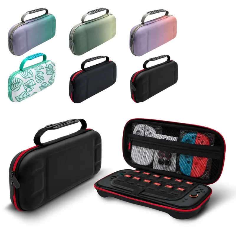 For Switch2 Hard EVA Handheld Carry Shell Dual-gen Hybrid Game Gear Storage Holder Shockproof Waterproof Hand Strap Organizer