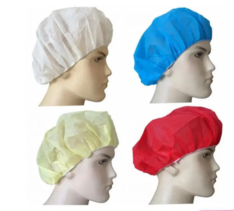 Chapeau de chef en tissu non tissé épais, 100 pièces/paquet