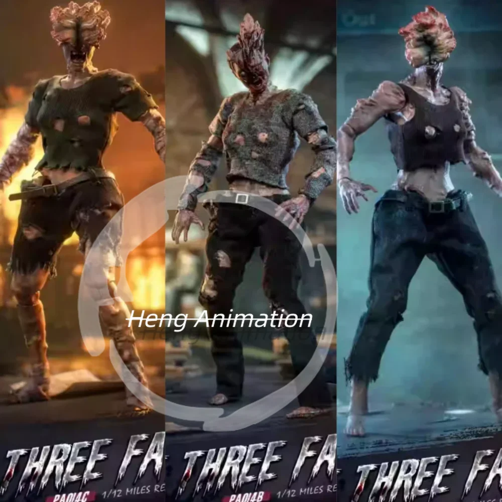 

In Stock Patriot Studio The Last Of Us Clicker The Three Fates Zombie 1/12 Cloth Gown Action Figures Toy Gift Collection