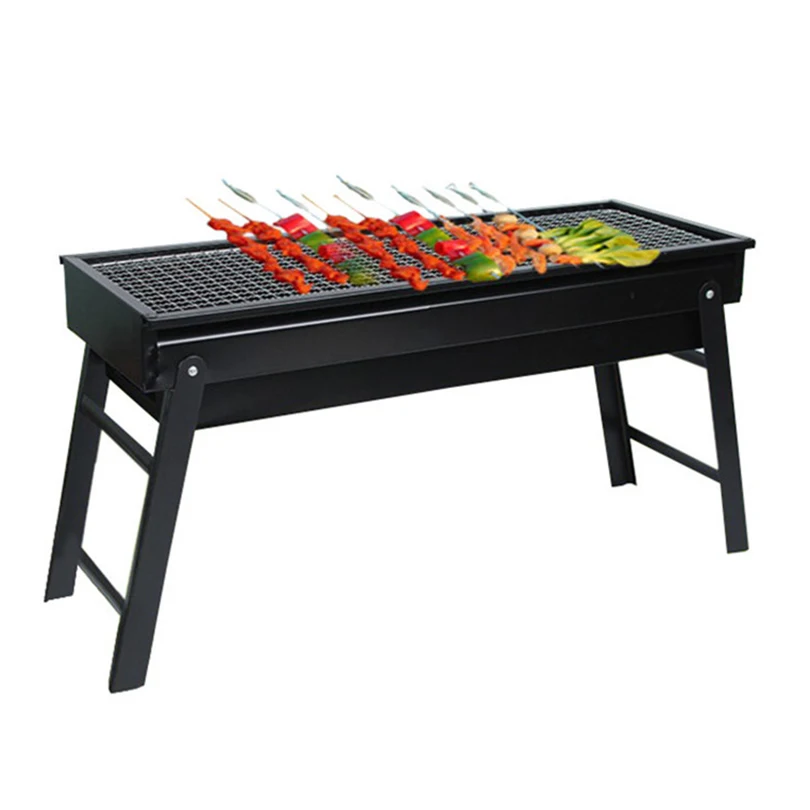 Folding Portable Charcoal Outdoor Camping Picnic Burner Large 60CM BBQ Barbecue Grill Foldable Charcoal Camping Barbecue Oven