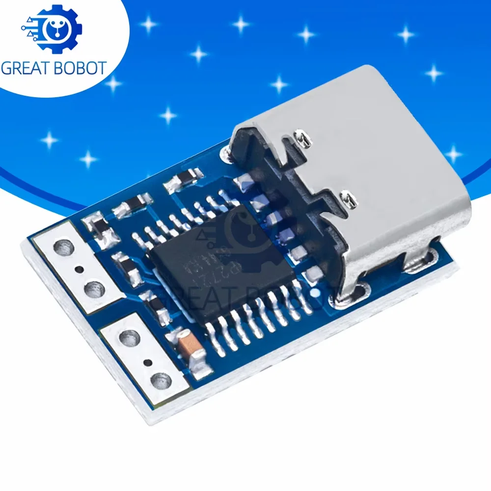 DC004-PD USB-C Trigger Module (PD3.0/PPS/QC4+) - 3-21V 5A Programmable Decoy with 100W E-Marker Cable for Laptop Power Banks