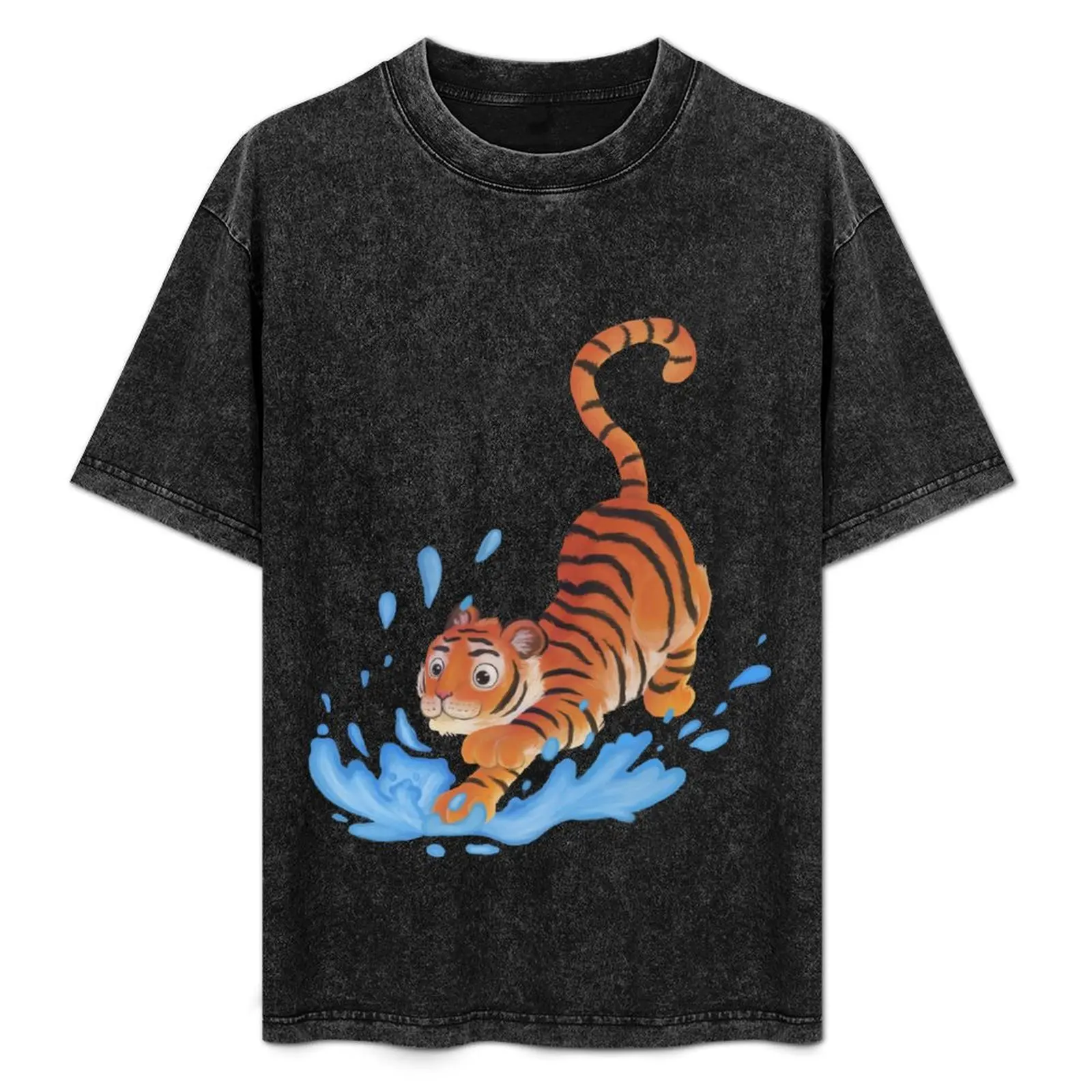 

Water tiger T-Shirt t shirt custom print t shirts for man graphic tees t shirts for man slim fit anime tshirt T-Shirt