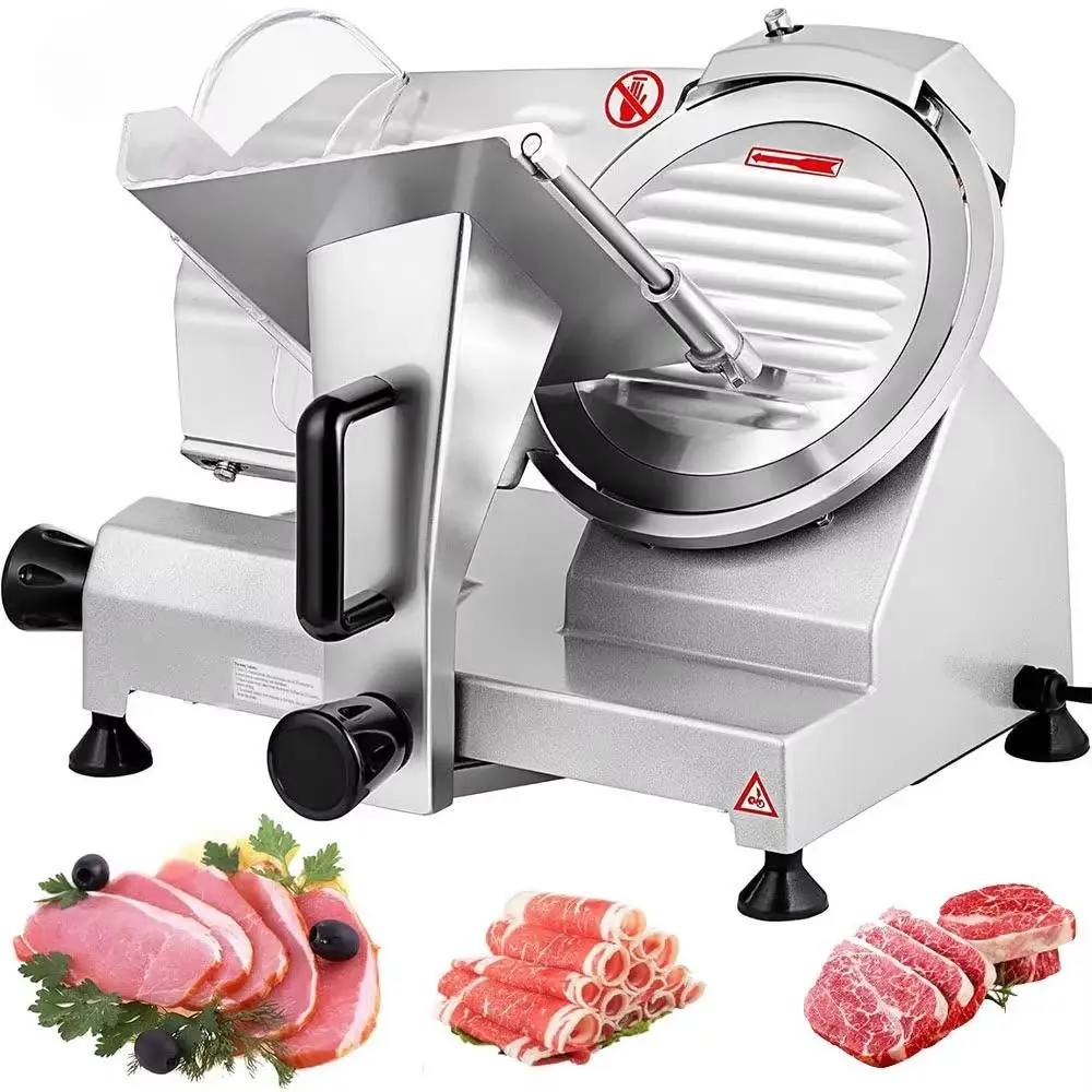 Halbautomatischer Fleischschneider für die Lebensmittelzubereitung, Durchmesser 250 mm, Fleischschneider, Trancheuse Viande