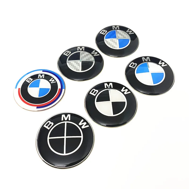 45mm 47mm Car Steering Wheel Logo Sticker Emblem Badge Decal For E46 E39 E38 E90 E60 Z3 Z4 X1 X3 X5 X6 GT M1 M2 M3 M4 M5 F10 F20