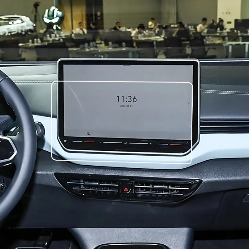 واقي شاشة من الزجاج المقسى لسيارة VW ID3 ID4/ID.3 ID.4 2025 12.9 بوصة نظام ملاحة GPS للسيارة وفيلم واقي لوحة القيادة 5.3 بوصة #6