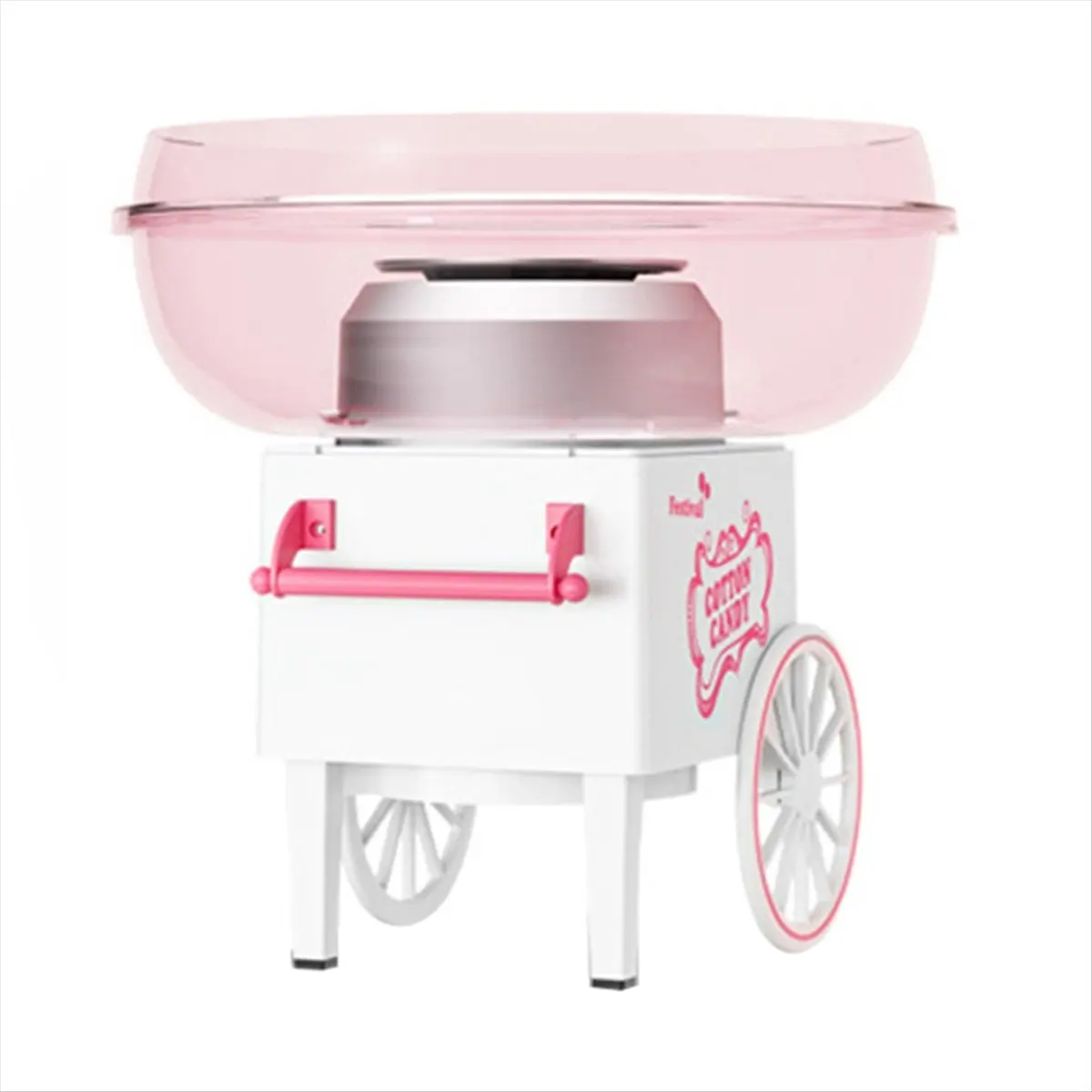 Top Cotton Candy Machine,Mini Cotton Candy Maker Machine for Kids with Sugar Scoop, Easy & Safe to Use, Pink Vintage EU Plug