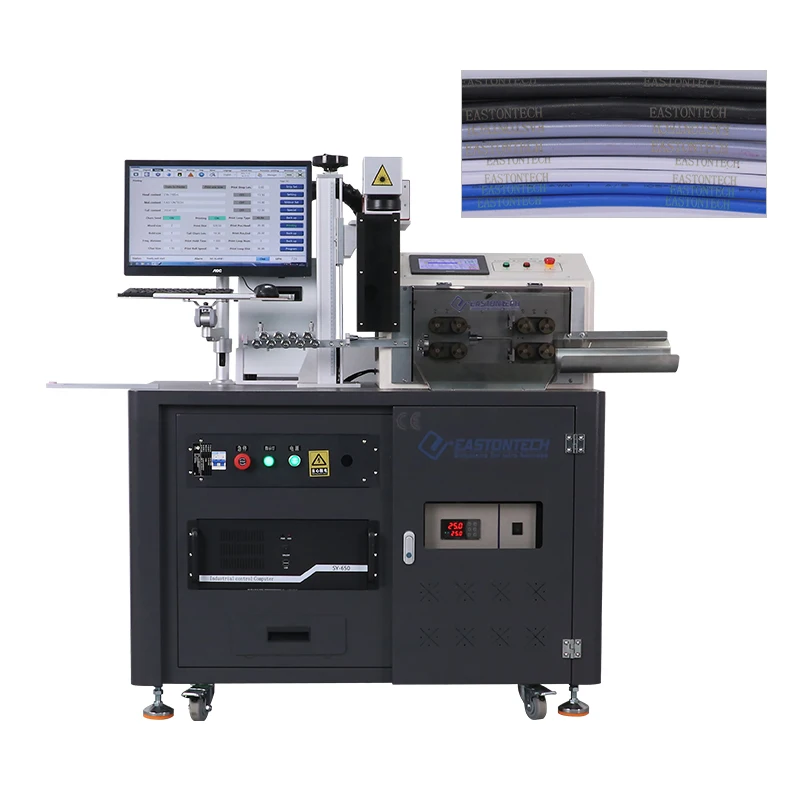 آلة النقش بالليزر للأشعة فوق البنفسجية لسطح المكتب لطباعة أسلاك الكابلات