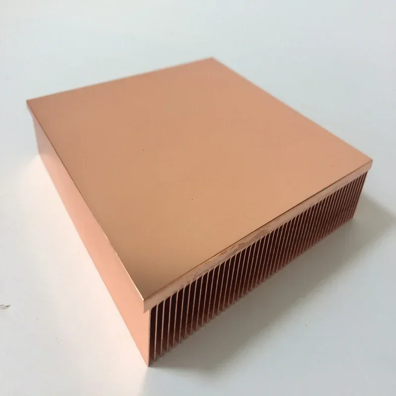 

Pure Copper Heatsink Skiving Fin DIY Heat Sink Radiator Cooling Cooler For Electronic CHIP LED IC RAM heat dissipation
