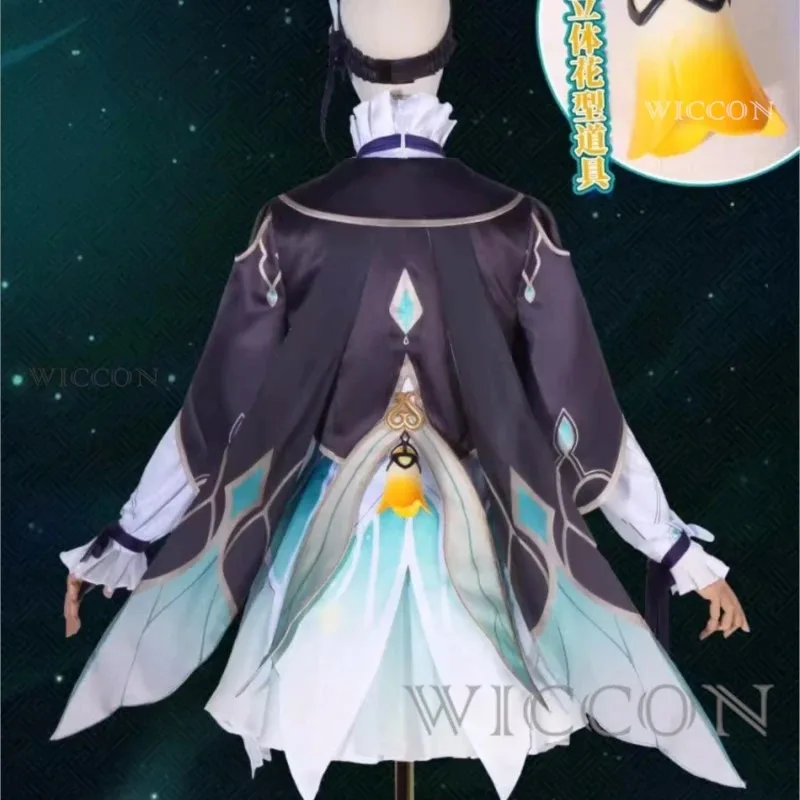 게임 혼카이: 스타 레일 파이어플라이 코스프레 의상 여성 소녀 귀여운 코스튬 의상 가발 포함 파티복 파이어플라이 의상 풀세트 선물