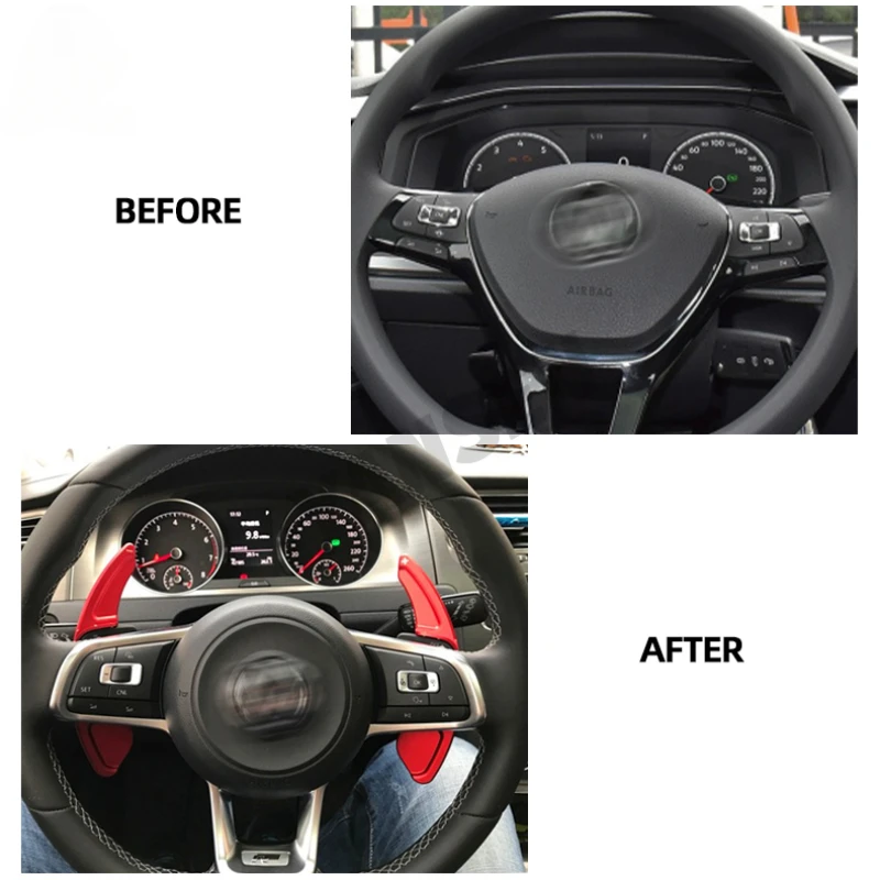 Car Interior Steering Wheel Shift Paddle For Volkswagen golf7 MK7 POIO SCIROCCO Sagitar Lamando