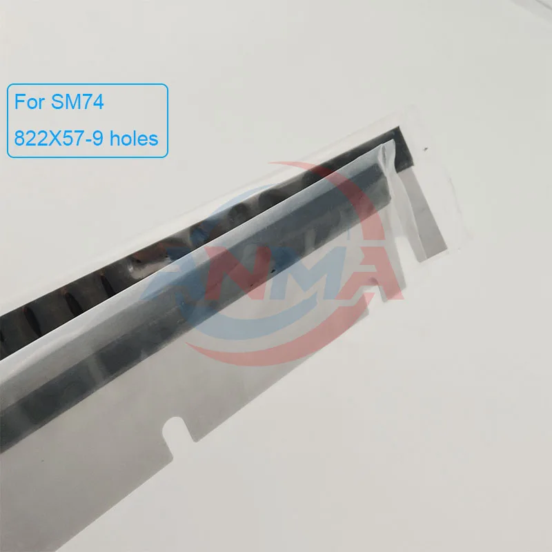 5Pieces SM74 Wash Up Blade 822X57mm With 9 holes For Heidelber SM74 Printing Machine Parts