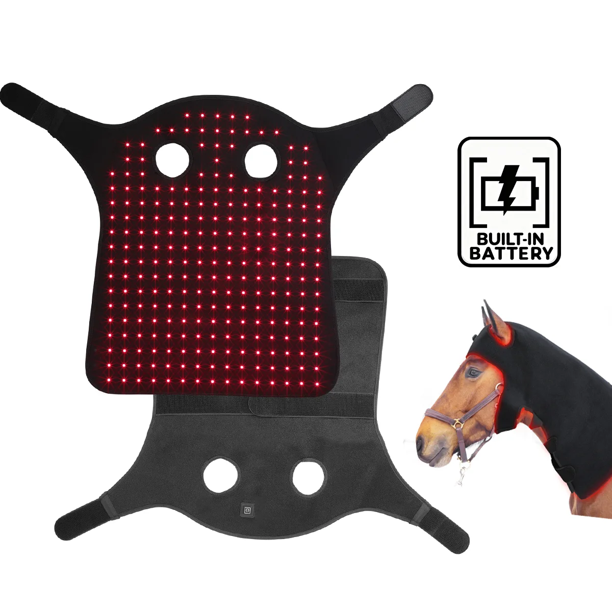 660nm 850nm Horse Head Infrared Red Light Therapy Pad Facial Injury Recovery Device