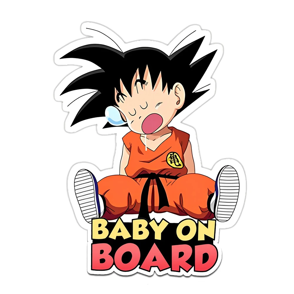 Dragon Ball Goku Baby in The Car Aufkleber für Autos – Baby-Schilder für Auto, SUV, LKW, Vans, Wohnmobile