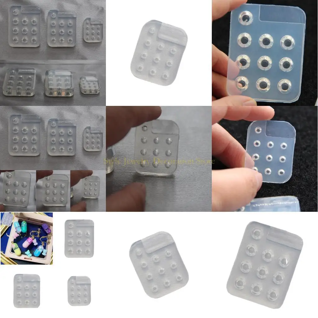 

D46E Sturdy Silicone Capsules Pendant Mould Safe Crafting Tool For Customes Jewelry and Art Projects