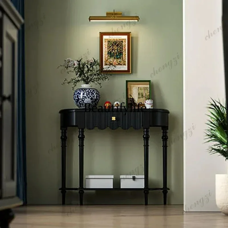 K153 Modern Beauty Console Table Luxury Living Room Premium Entrance Hall Console Table Drawers Storage Wohnzimmer Tisch Furnitu