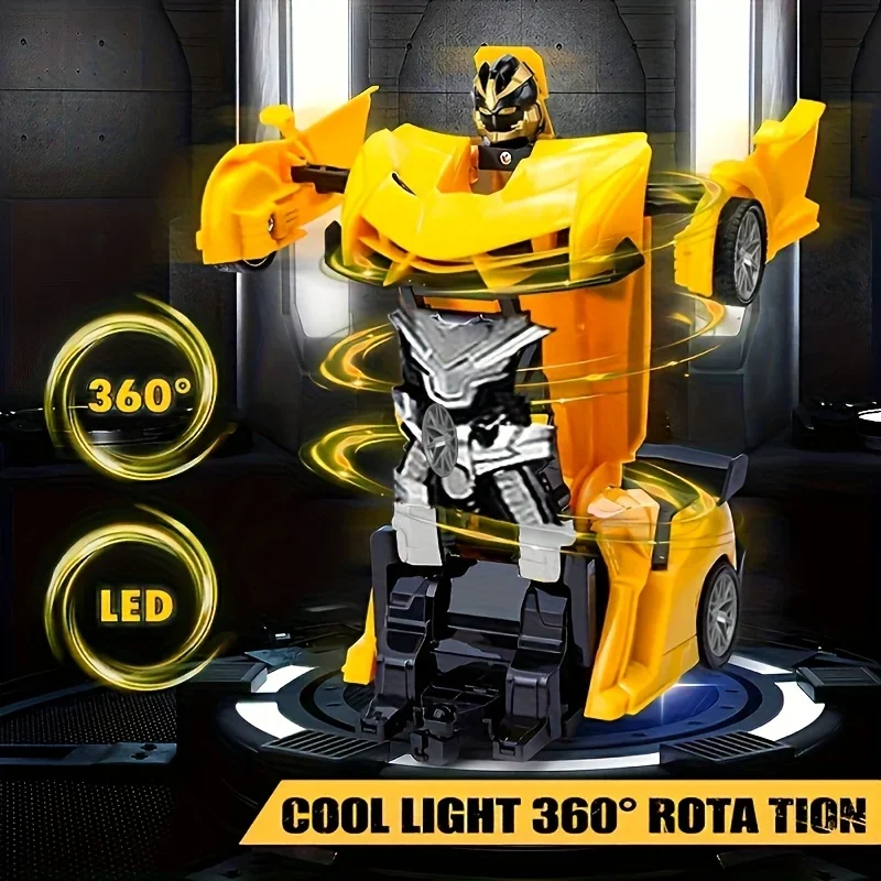 L'auto telecomandata trasforma in un robot rotante alla deriva, perfetto regalo di Natale/compleanno per ragazzi e ragazze!