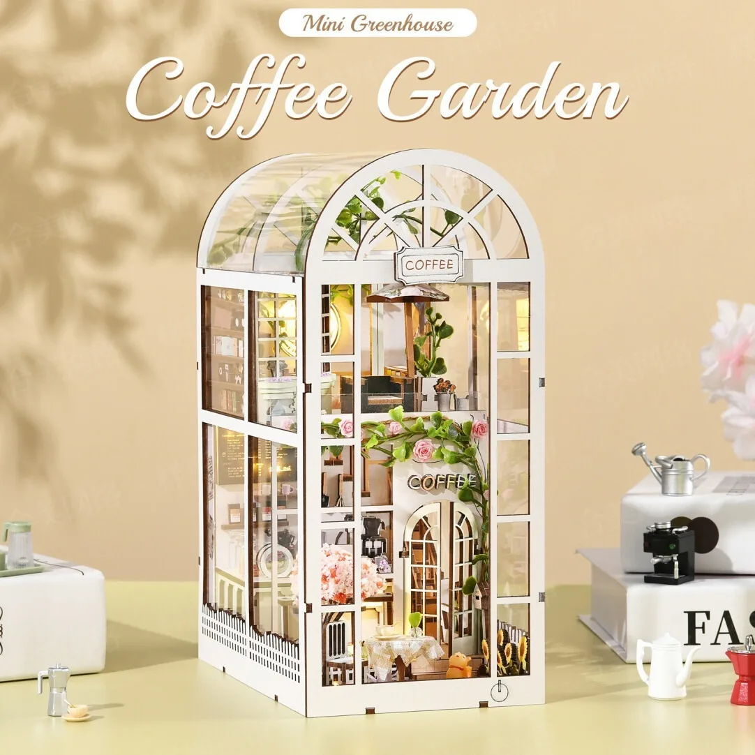kit-coffee-garden-book-nook--fermalibri-in-legno-3d-a-forma-di-mini-casa-regalo-creativo-per-adulti-e-adolescenti