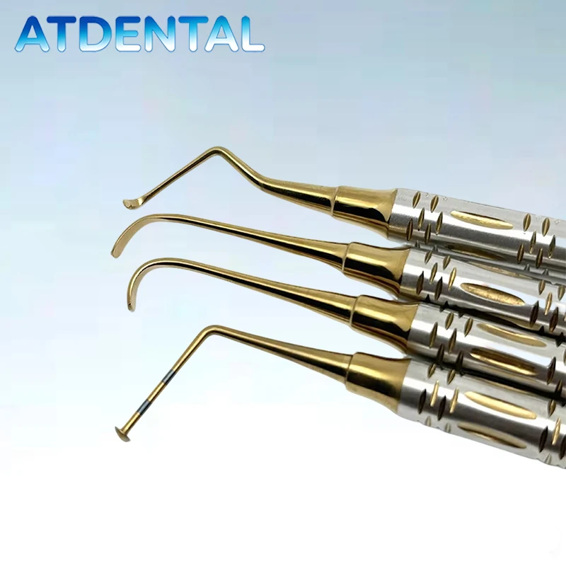 

Набор инструментов для дентальных имплантатов, 4 предмета: набор для синус-лифтинга с хирургическими борами, стопперами и элеваторами для операций по поднятию дна верхнечелюстного синуса