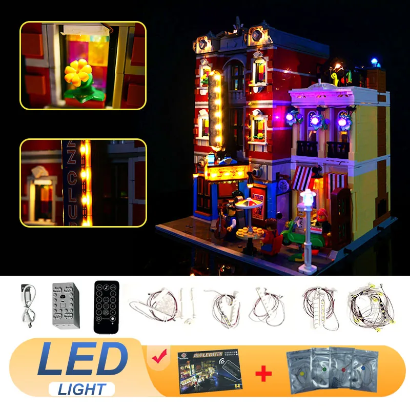 

LED Light Kit For LEGO 10312 Jazz Club & Pizzeria Model Lamp DIY Toys Gift (Not Include Building Blocks Bricks Kits Sets Model)
