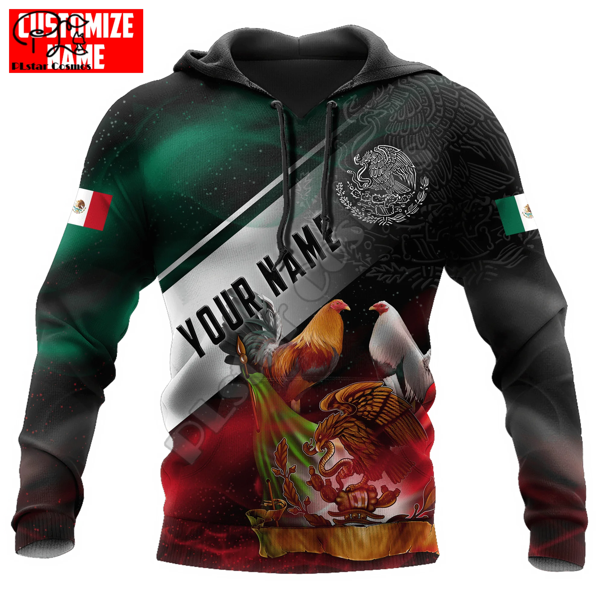 

PLstar Cosmos Beautiful Rooster с 3D принтом, новинка 2022, модные толстовки с капюшоном на молнии для мужчин/женщин, повседневная уличная одежда R05