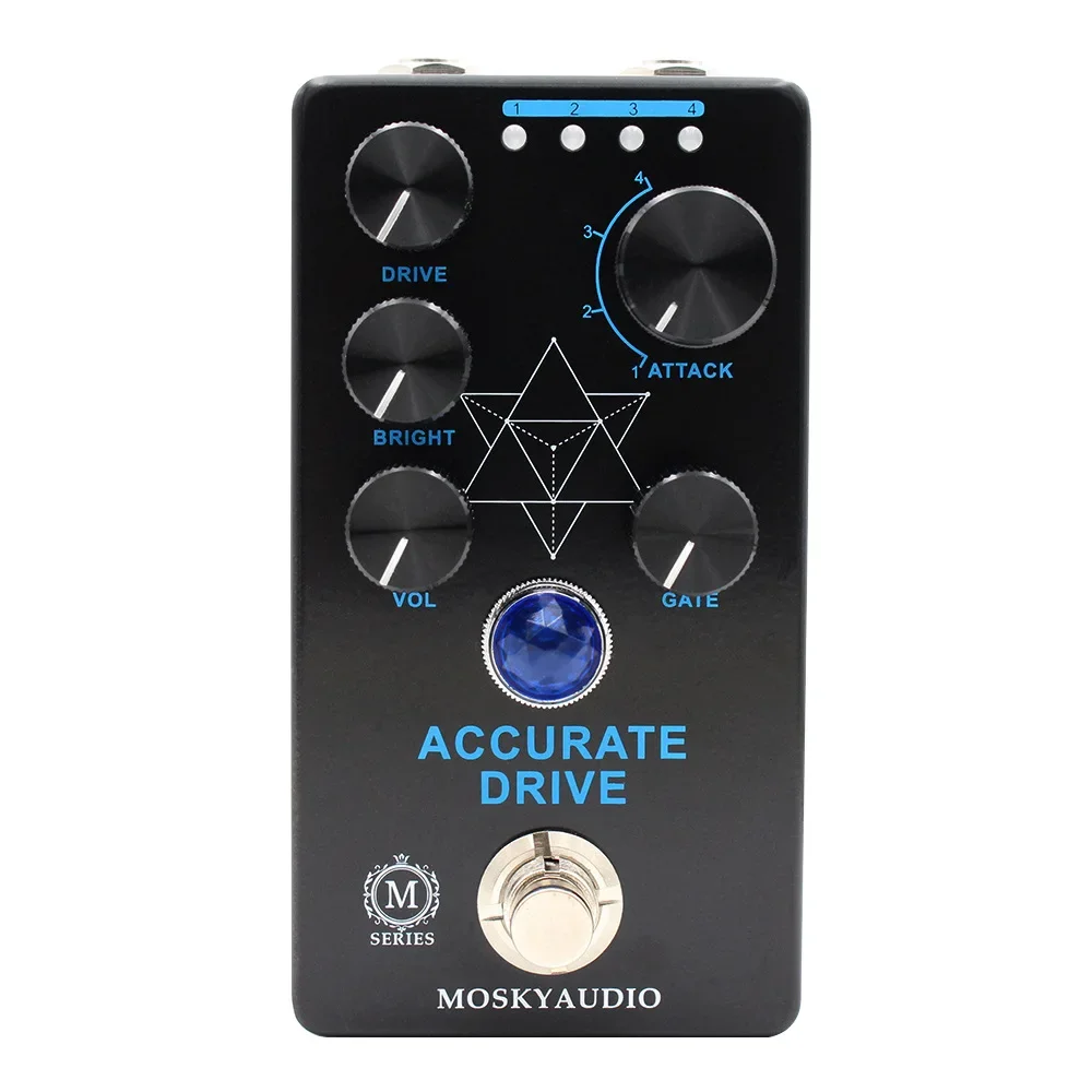 MOSKYAUDIO ACCURATE DRIVE Guitar Bass Effect Pedal Noise Gate Four Models Overdrive Pedal True Bypass Guitar Accessories