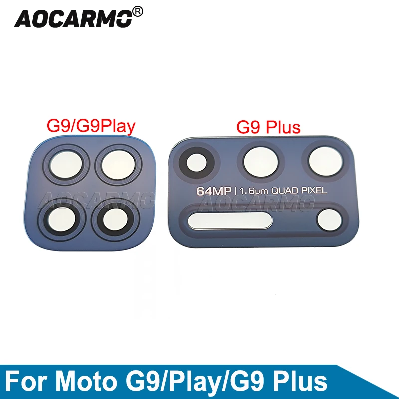 Aocarmo For Motorola Moto G9 Plus G9Play Rear Back Camera Lens Replacement Part