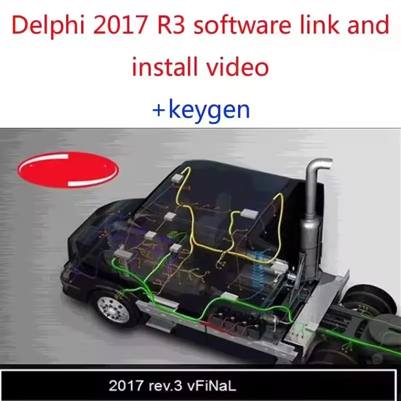 

Newest 2025 2017 R3 with keygen diagnostic tool software For cars trucks obd scanner 2017r3 free shipping send LINK