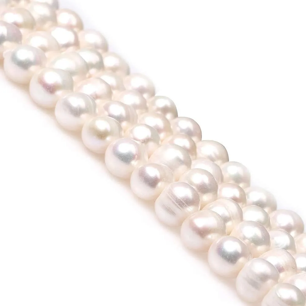 

Natural Pearl Beads Round Pink Cultured Freshwater Pearl Beads Loose Beads Accessories for Jewelry Making Necklace Bracelet