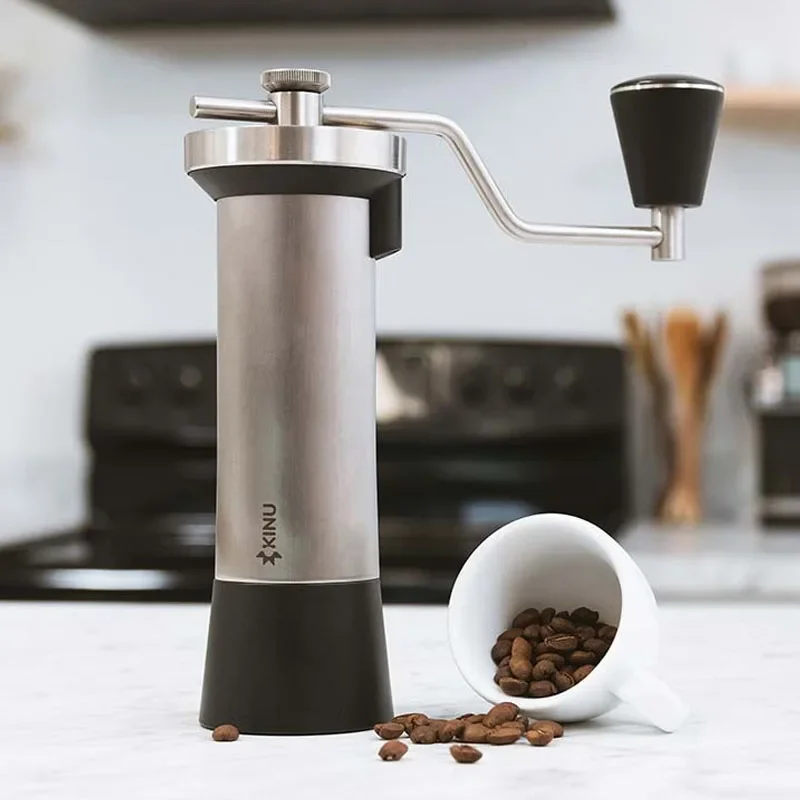 Manual Coffee Grinder Cafeteira Cozinha Coffee Accessories Portable High Quality  Hand Grinder Titanium Plating Burr