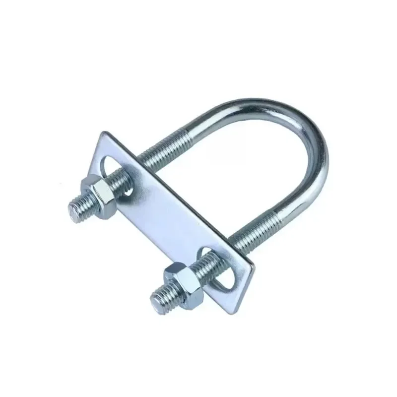 Carbon Steel Pipe Clamp Pipeline Fixture Fixation Galvanized U-shaped Bolts U Bolt Clamp