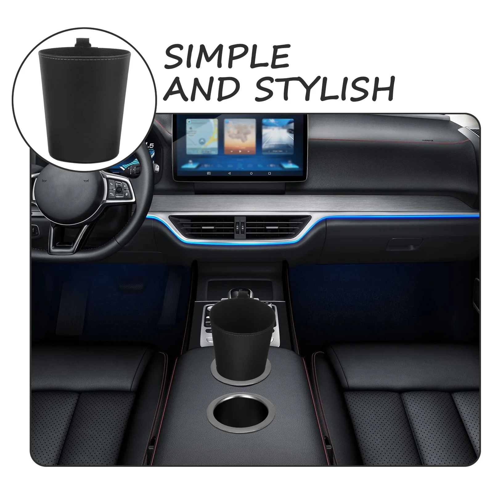 

Bin Vehicle Container Mini Bin Small Car Accessories Trash Can Car Trash Can Small Accessories Organizer