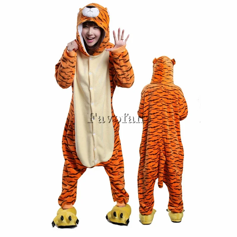 2025 NewAdult Halloween Onesie Dog Tiger Pig Pajamas For Women Men Animal Kigurumi Pyjamas Sheep Mouse Homewear Cosplay Part AA