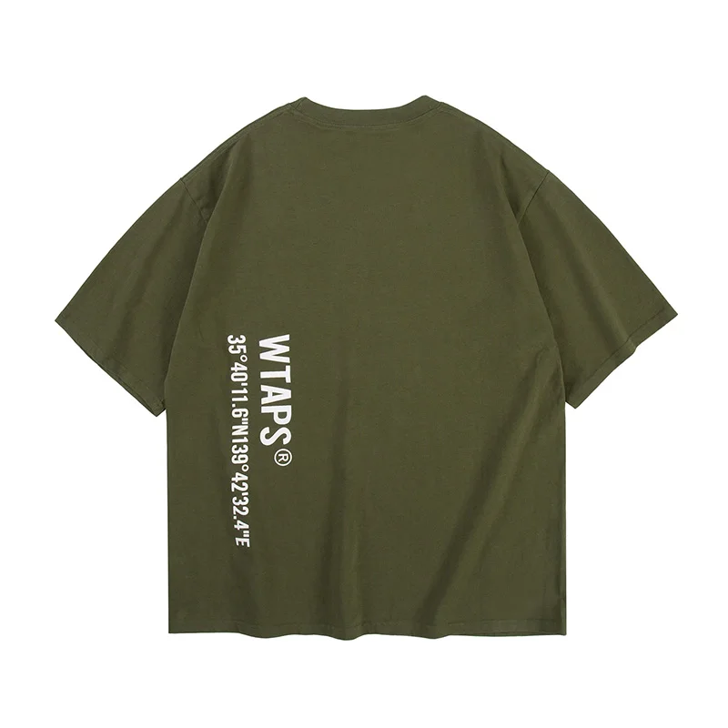 2024ss Summer New WTAPS T Shirts Men Woman High Quality Heavyweight Cotton Loose Casual Lovers Trend Top Tees