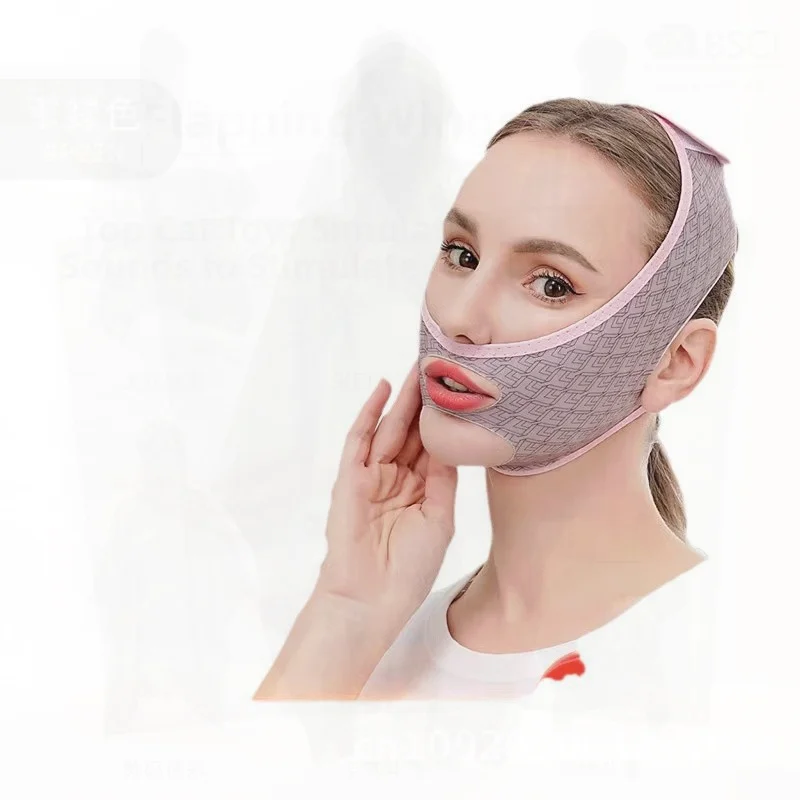 Zhuo Chen Dunne Volledige Gezicht V-Lift Masker Gezicht Carving Bandage Niet-elektrische Gezicht Afslanken Tool voor Algemene Gezichtsfitness