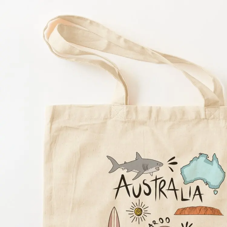 Life in Australia Tote Bag shopper bags for women tote bag university shopper bag women canvas custom tote
