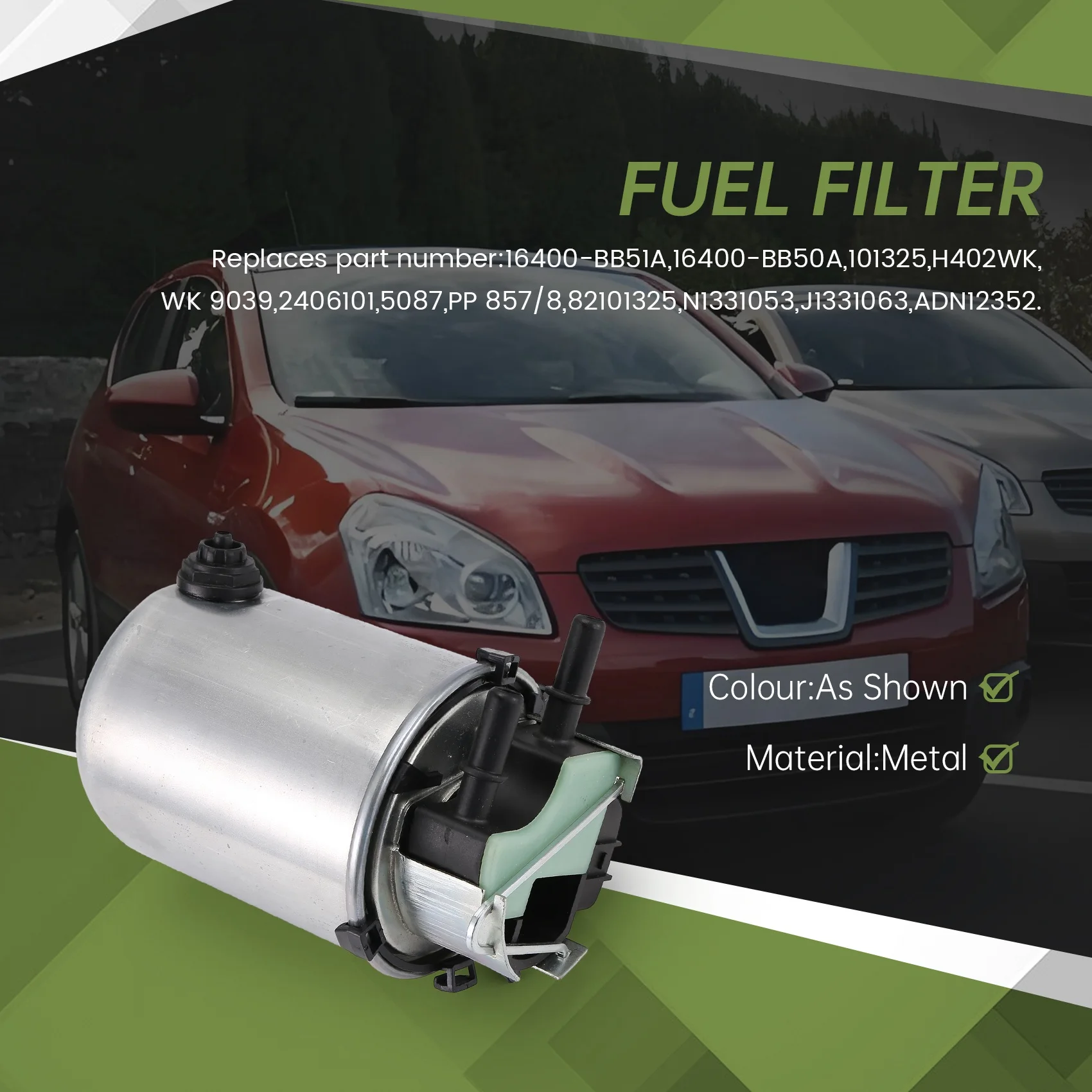 

Топливный фильтр WF-16400-4EA1A для NISSAN Qashqai +2 I II X-Trail (дизель)