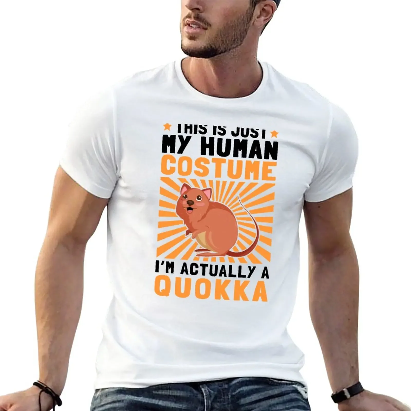 New Quokka costume marsupial kangaroo Australia T-Shirt anime t-shirts man mens funny t shirts