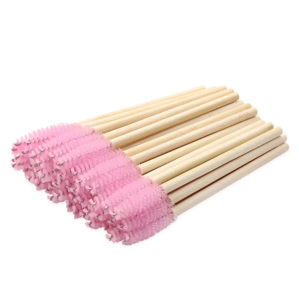 Wholesale 200pcs Disposable Bamboo Makeup Mascara Wand Eyelash Brush Tools